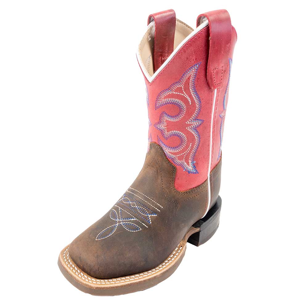 Kids leather work boots clearance