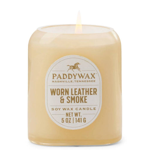 Paddywax Vista 5oz Candle - Worn Leather & Smoke HOME & GIFTS - Home Decor - Candles + Diffusers Paddywax   