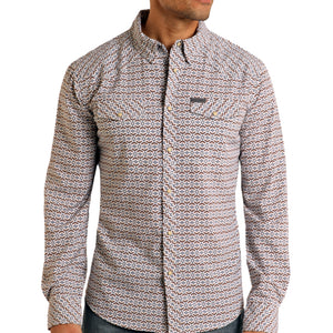 Panhandle Men's Geo Print Shirt MEN - Clothing - Shirts - Long Sleeve Shirts Panhandle   