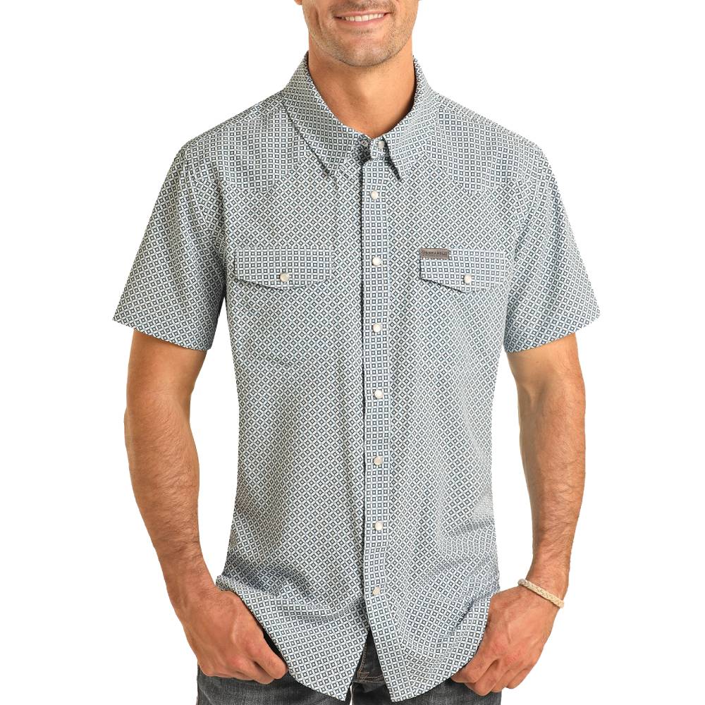 Panhandle Men's Geo Western Shirt MEN - Clothing - Shirts - Short Sleeve Shirts Panhandle   