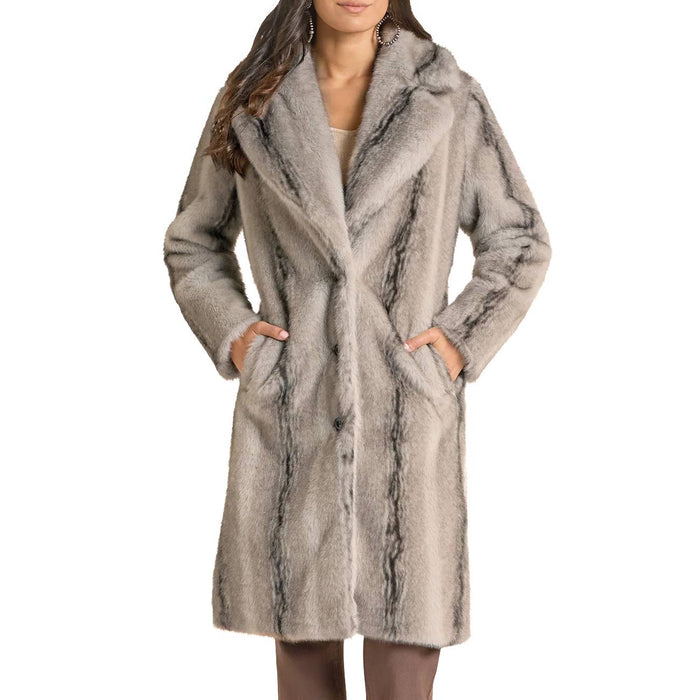 Panhandle Slim Women's Long Faux Fur Coat