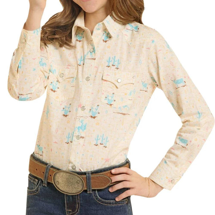 Panhandle Slim Girl's Western Snap Shirt