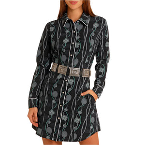 Panhandle Women's Concho Necklace Print Dress WOMEN - Clothing - Dresses Panhandle   