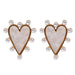 Pearl Studded Pink Heart Earrings WOMEN - Accessories - Jewelry - Earrings St Armands Design of Sarasota   