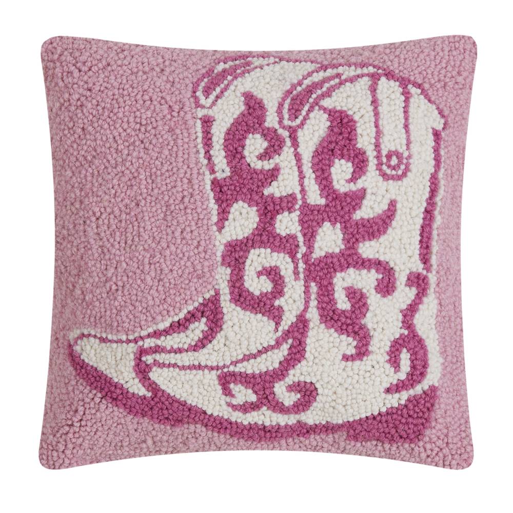 Pink Cowboy Boots Accent Pillow HOME & GIFTS - Home Decor - Decorative Pillows Peking Handicraft   