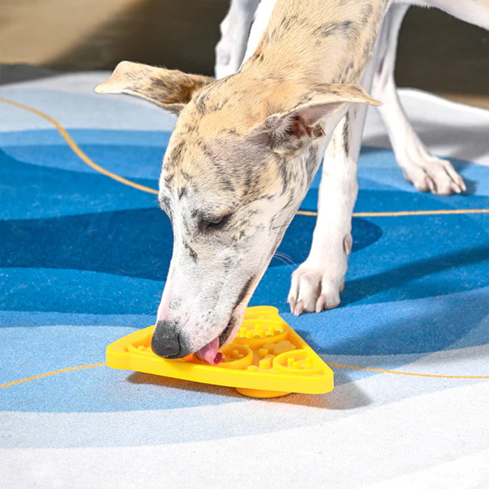 HugSmart Pizza Slow Feeder Canine Lick Mat