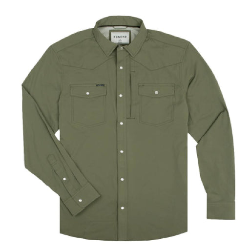 Poncho The Brazos Western Shirt MEN - Clothing - Shirts - Long Sleeve Poncho Outdoors