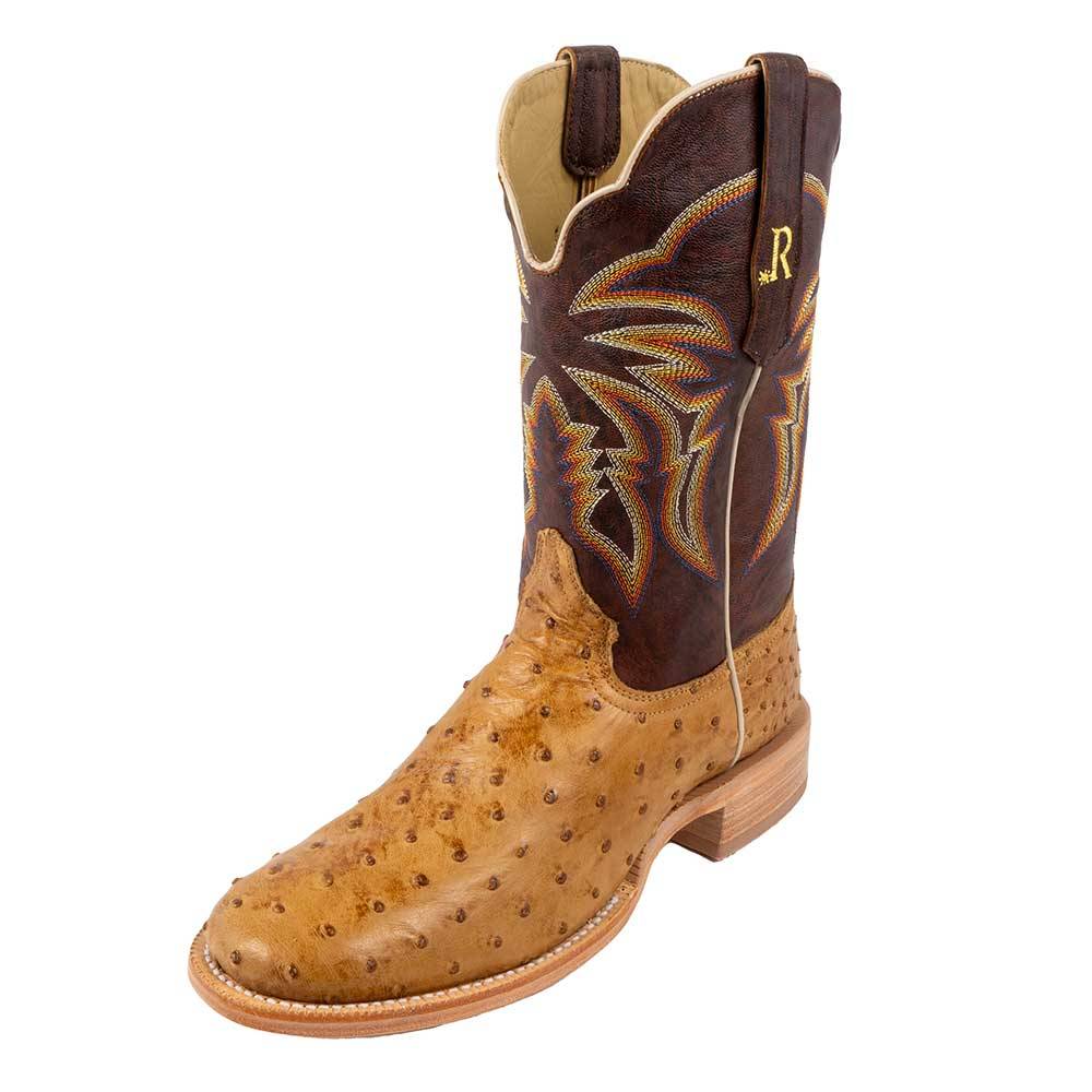 Men's full quill ostrich cowboy boots clearance