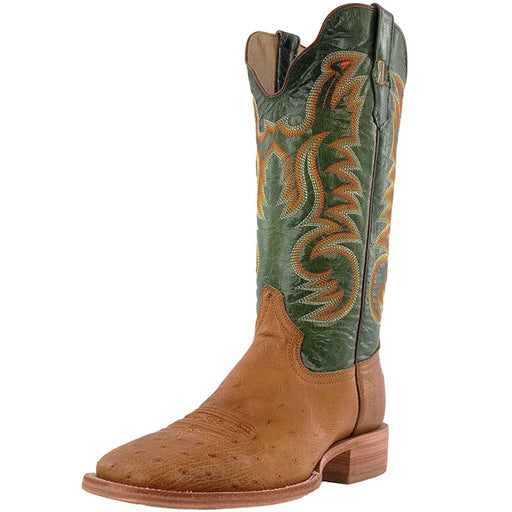 R. Watson Men's Antique Saddle Smooth Ostrich Boot MEN - Footwear - Exotic Western Boots R Watson   
