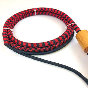 Double C Customs 10' Nylon Whip Tack - Whips, Crops & Quirts Double C Custom Whips Imperial Red/Black  