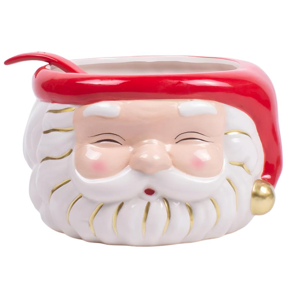 Red Santa Punch Bowl & Ladle HOME & GIFTS - Home Decor - Seasonal Decor 8 Oak Lane   