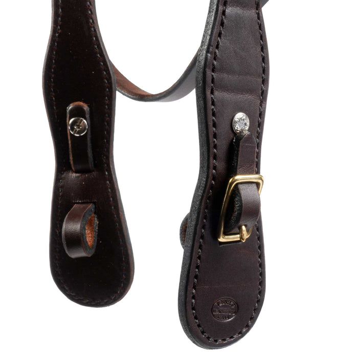 Teskey's Dark Oiled Cowboy Headstall Tack - Headstalls Teskey's