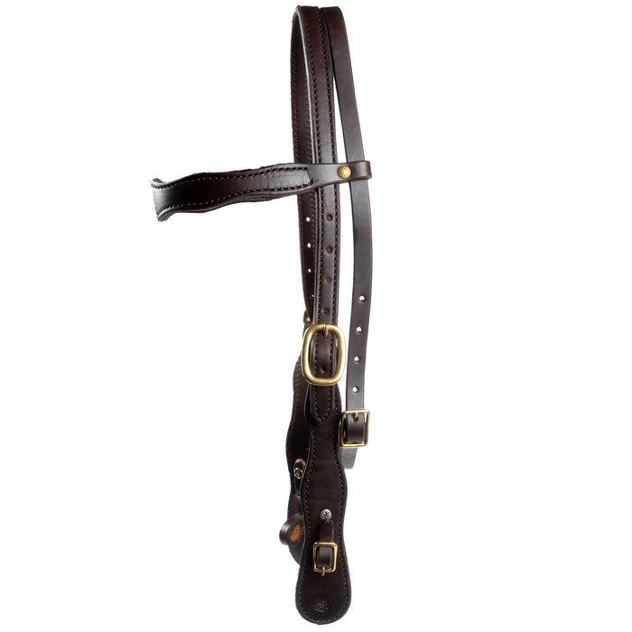Teskey's Dark Oiled Cowboy Headstall Tack - Headstalls Teskey's