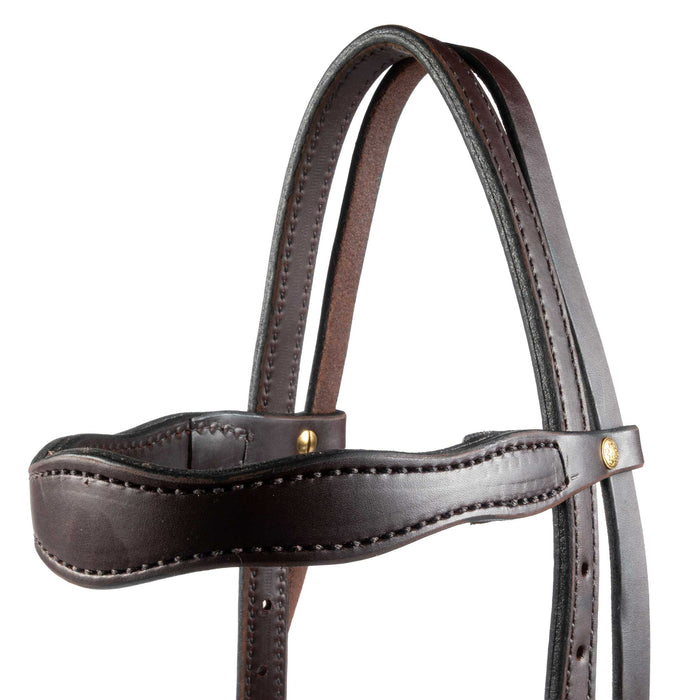 Teskey's Dark Oiled Cowboy Headstall Tack - Headstalls Teskey's