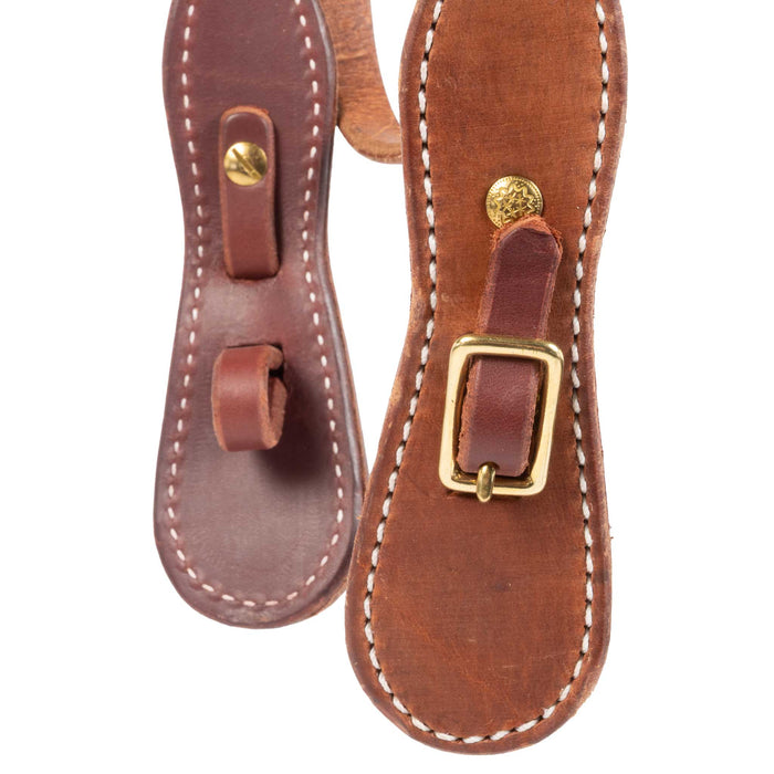 Teskey's Harness Leather Cowboy Headstall Tack - Headstalls Teskey's