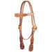 Teskey's Harness Leather Cowboy Headstall Tack - Headstalls Teskey's