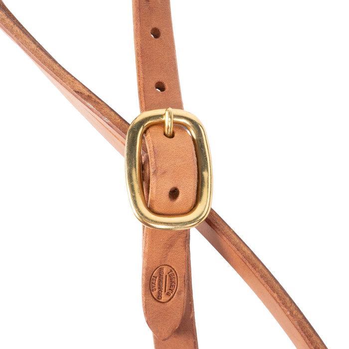 Teskey's 3/4" Split Ear Headstall Tack - Headstalls Teskey's Solid Brass