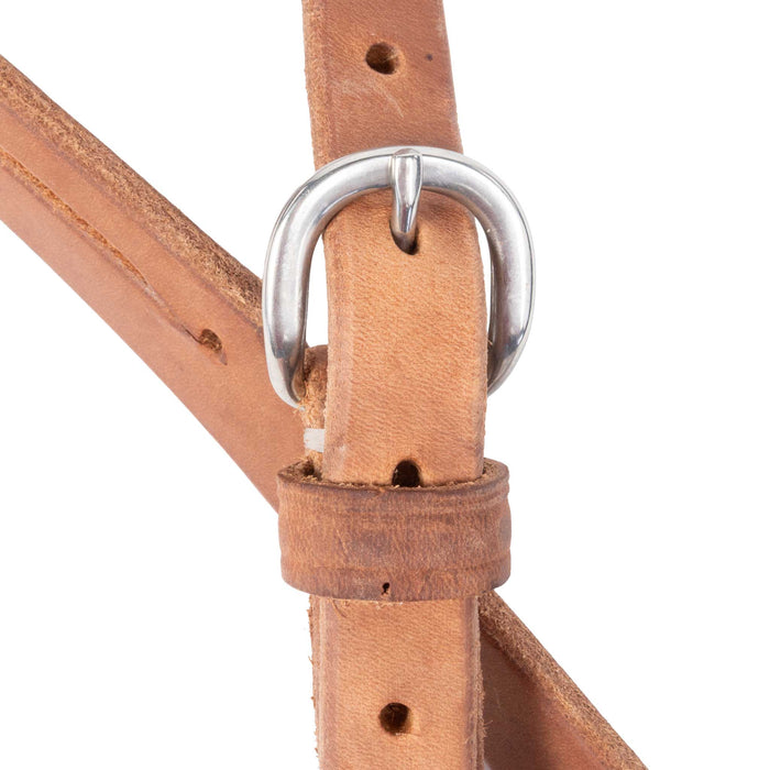 Teskey's 3/4" Skirting Leather Split Ear Headstall Tack - Headstalls Teskey's
