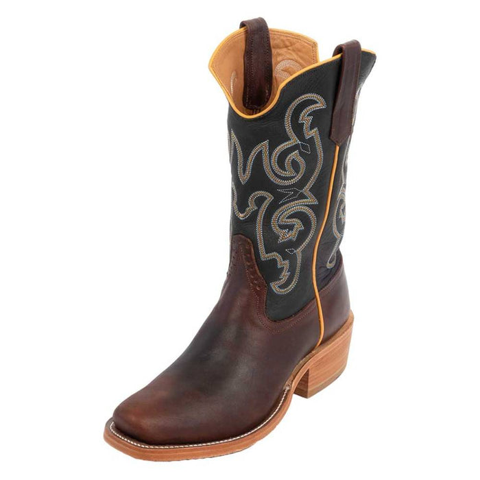 Rios of Mercedes Men's Chestnut Oiled Latigo Boot MEN - Footwear - Exotic Western Boots Rios of Mercedes Boot Co.