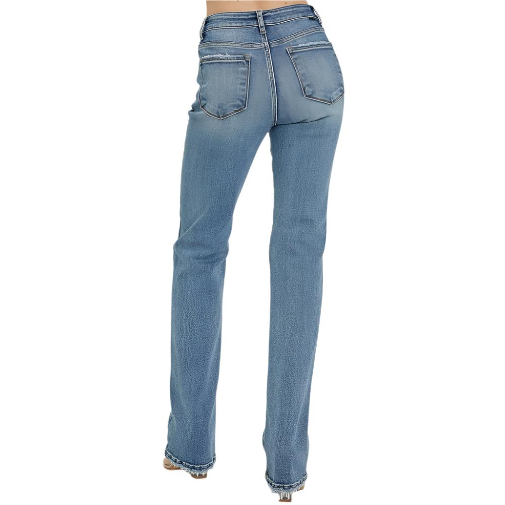 Risen Mid Rise Long Straight Jean WOMEN - Clothing - Jeans Risen Jeans   