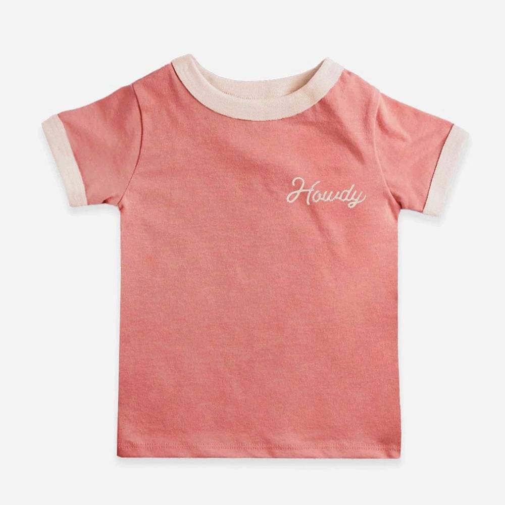 River Road Toddler "Howdy" Vintage Ringer Tee KIDS - Girls - Clothing - T-Shirts River Road Clothing Company   