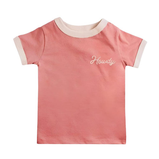 River Road Toddler "Howdy" Vintage Ringer Tee KIDS - Baby - Baby Girl Clothing River Road Clothing Company