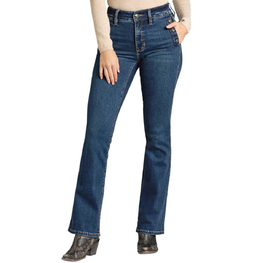 Rock & Roll Denim Women's Front Pocket Detail High Rise Jean WOMEN - Clothing - Jeans Panhandle