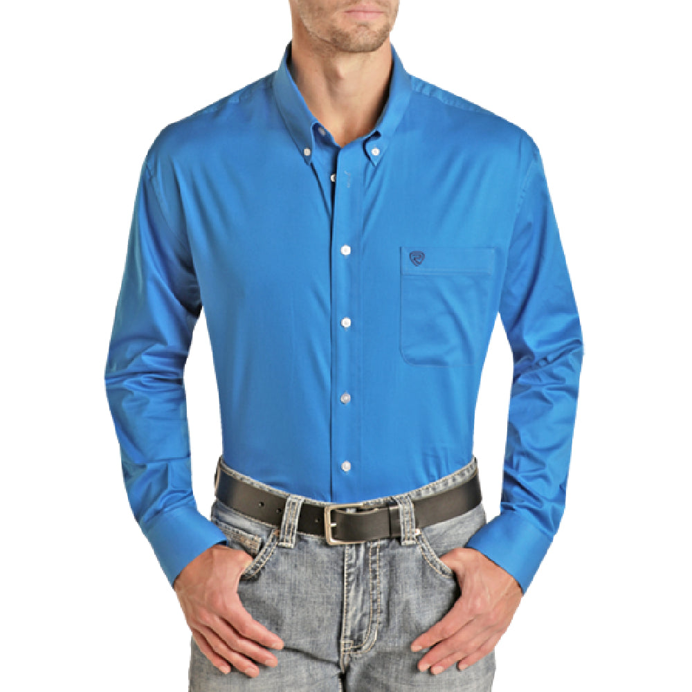 Rock & Roll Denim Solid Twill Shirt MEN - Clothing - Shirts - Long Sleeve Shirts Panhandle   