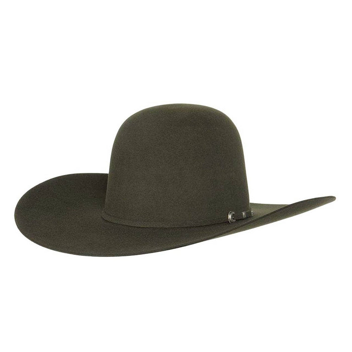 Rodeo King 7X Open Crown Felt Hat - Moss Green