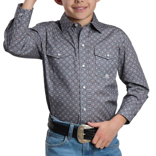 Roper Boy's Western Snap Shirt KIDS - Boys - Clothing - Shirts - Long Sleeve Shirts Roper Apparel & Footwear
