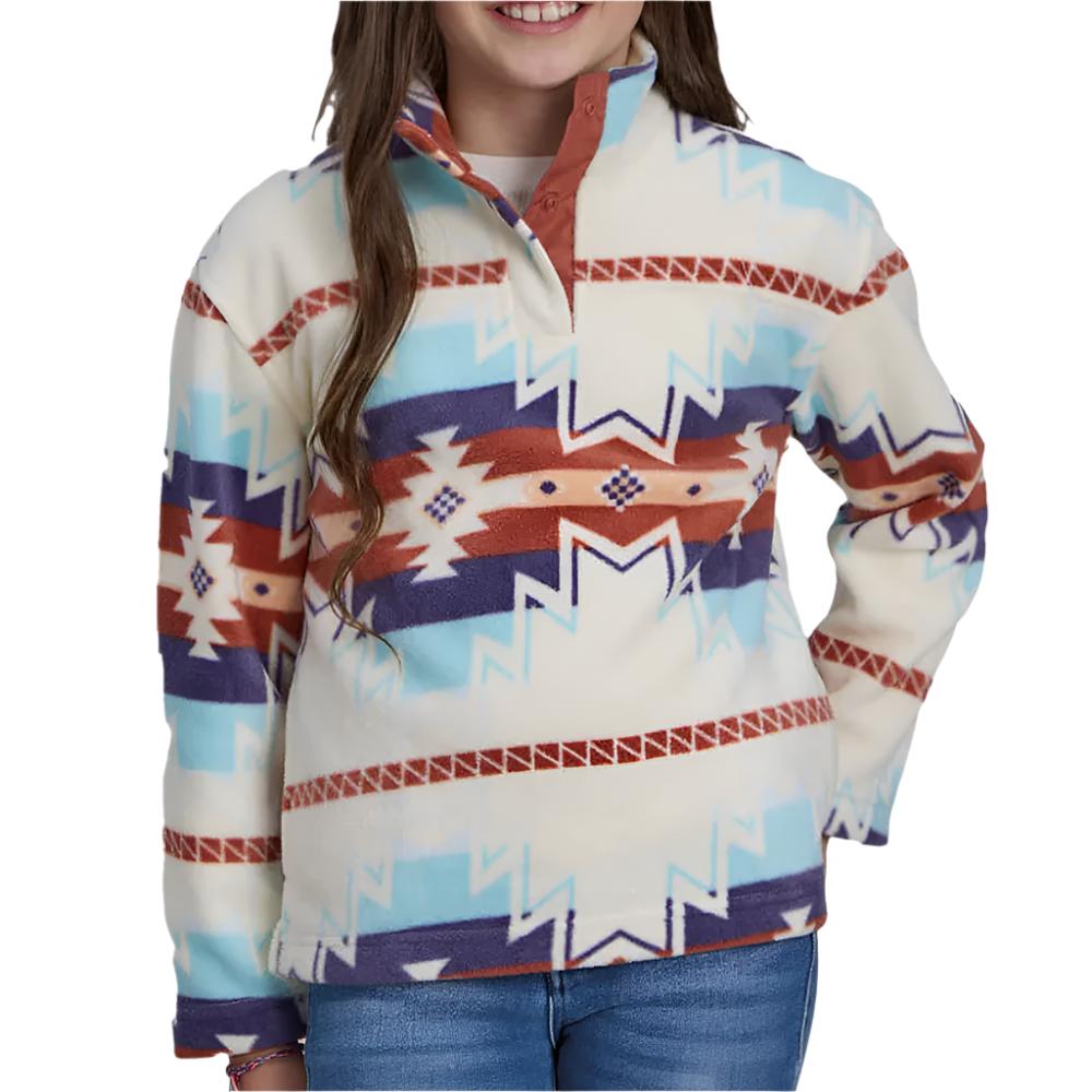 Roper Girl's Aztec Fleece Pullover - Teskeys