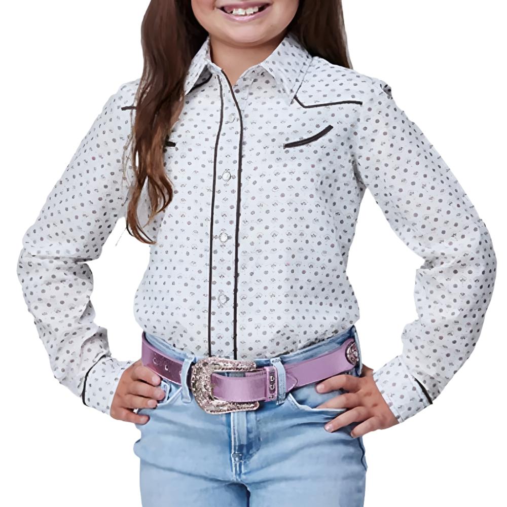 Roper Girl's Mini Floral Shirt KIDS - Girls - Clothing - Tops - Long Sleeve Tops Roper Apparel & Footwear   