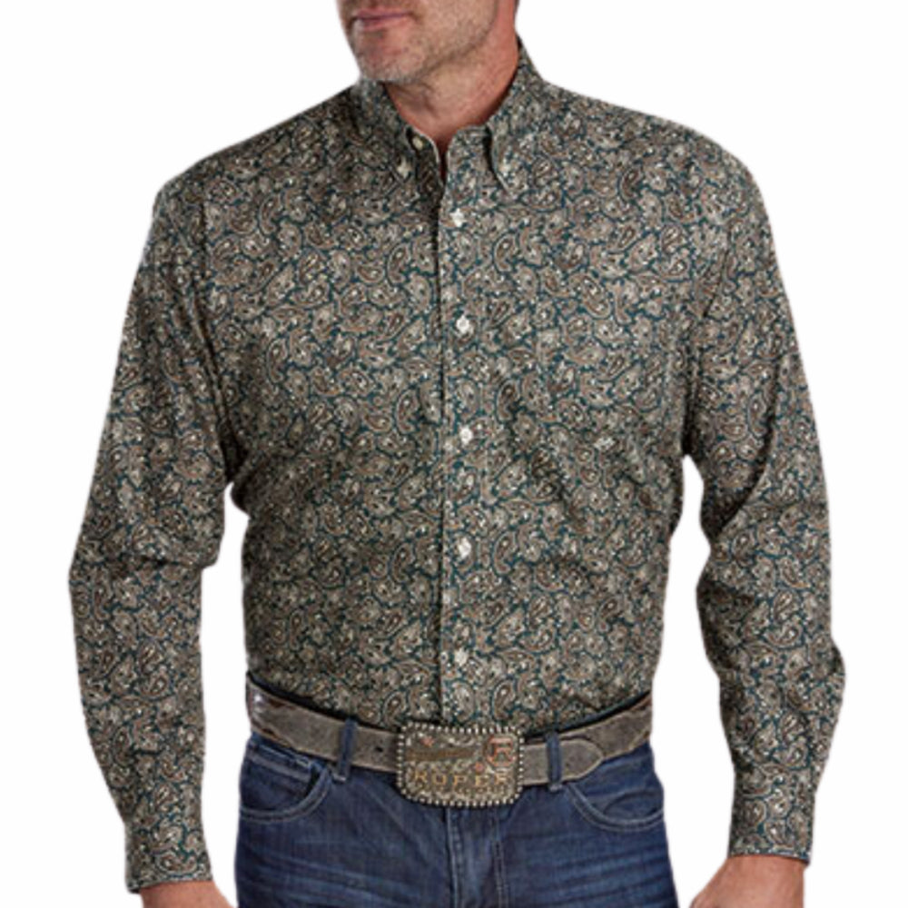 Roper Men's Western Oak Paisley Shirt