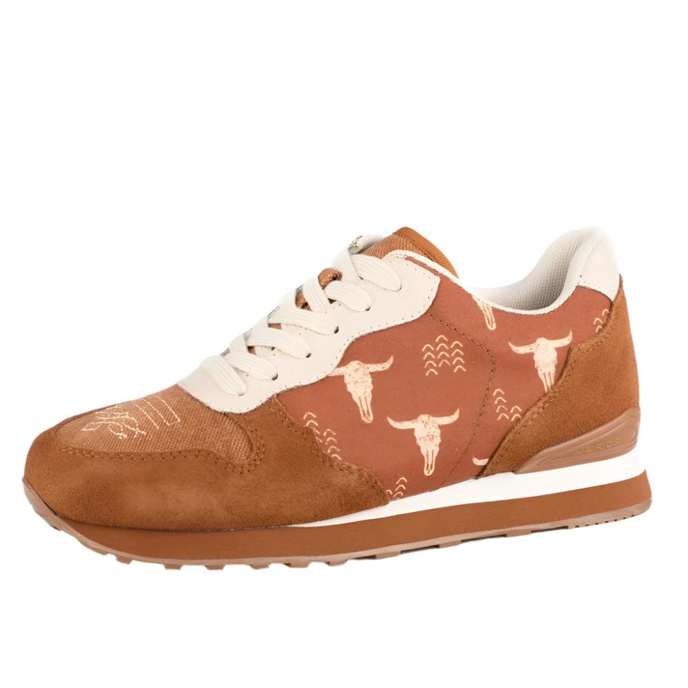 Roper Giddyup Cognac Suede Jogger Shoes WOMEN - Footwear - Sneakers & Athletic ROPER APPAREL & FOOTWEAR   