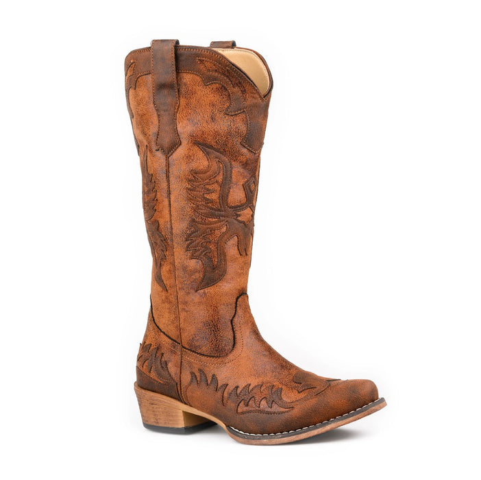 Roper Women's Snip Toe Faux Leather Boot
