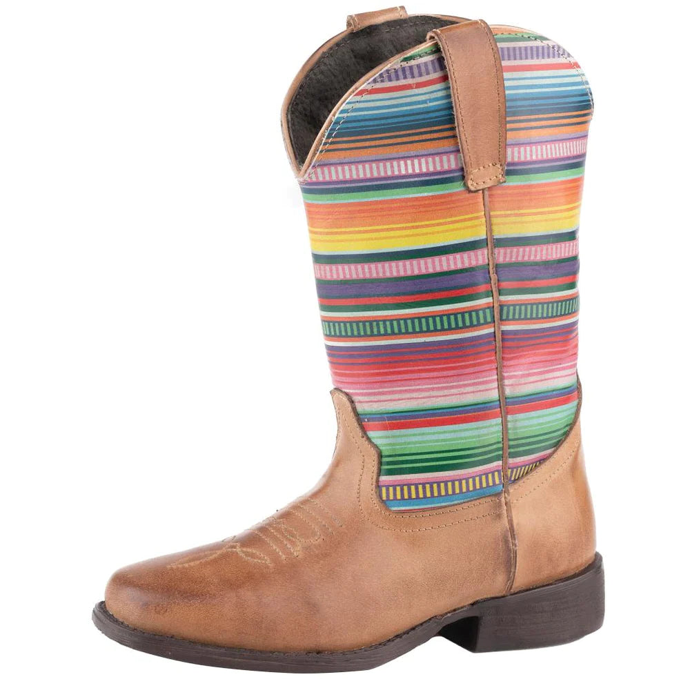 Roper Youth Square Toe Serape Cowgirl Boot KIDS - Footwear - Boots Roper Apparel & Footwear   
