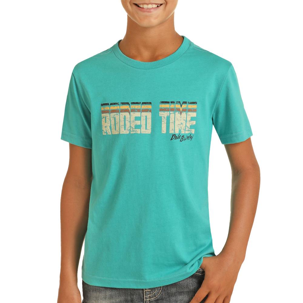 Rock & Roll Boy's Dale Brisby "Rodeo Time" Graphic Tee KIDS - Boys - Clothing - T-Shirts & Tank Tops Panhandle   