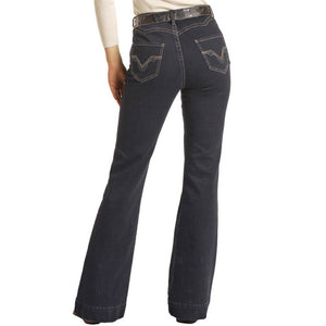 Rock & Roll Denim Women's Scallop Back Yoke Trouser - FINAL SALE WOMEN - Clothing - Jeans Panhandle   