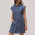 Ruffle Denim Shirt Dress WOMEN - Clothing - Dresses BiBi Clothing   