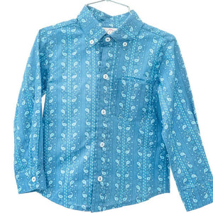 Ruth and Ralph Blue Bandana Print Conrad Button Up Shirt KIDS - Baby - Baby Boy Clothing Ruth and Ralph