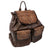 Scout Leather Co. Ada Tooled Two Pocket Backpack - Brown ACCESSORIES - Luggage & Travel - Backpacks & Belt Bags Scout Leather Goods   