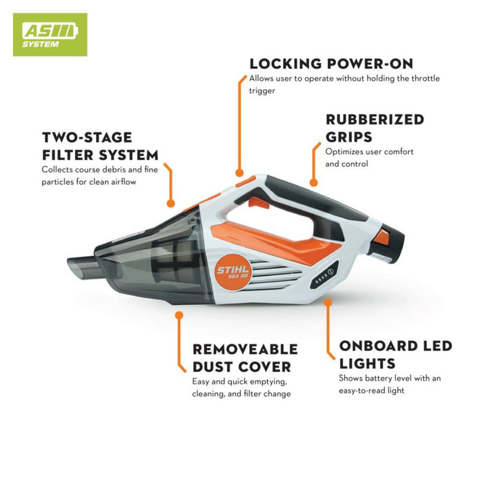 Stihl SEA 20 Battery Powered Hand Vacuum Garden Supplies - Tools & Equipment Stihl Equipment
