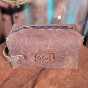 6666 Collection Leather Toiletry Bag ACCESSORIES - Luggage & Travel - Shave Kits 6666 Collection   