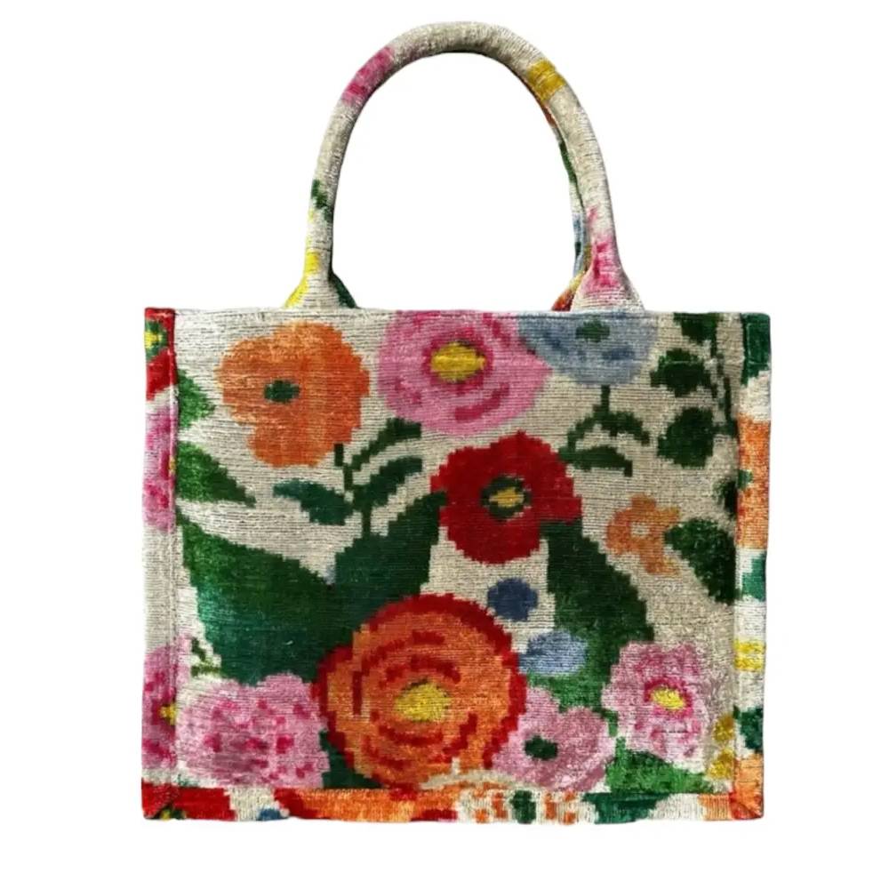 Silk Velvet Ikat Large Tote WOMEN - Accessories - Handbags - Tote Bags Ayca Design