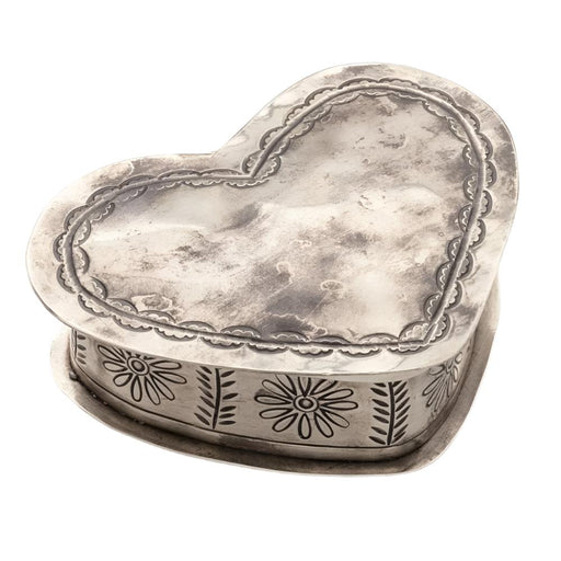 J. Alexander Silver Corazon Keepsake Heart Box HOME & GIFTS - Home Decor - Decorative Accents J. Alexander Rustic Silver   