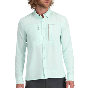 Simms Intruder BiComp Fishing Shirt - Sea Breeze MEN - Clothing - Shirts - Long Sleeve Shirts Simms Fishing   