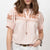 Sister Mary Camilla Blush Metallic Stripe Top WOMEN - Clothing - Tops - Short Sleeved Sister Mary   