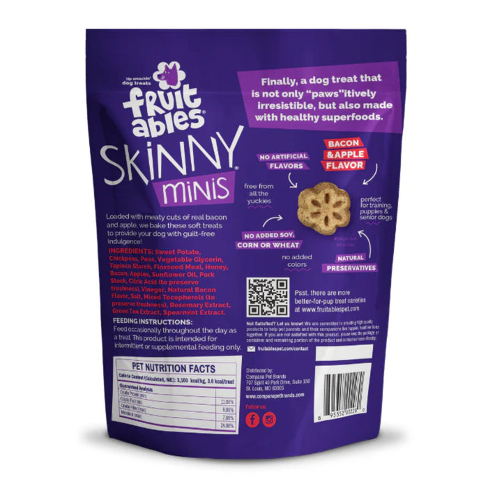 Fruitables Skinny Mini Apple Bacon Dog Treats Pets - Toys & Treats Fruitables