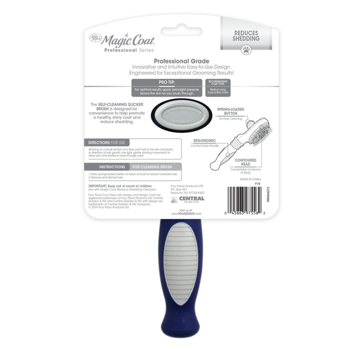 Magic Coat Self Cleaning Slicker Brush Pets - Cleaning & Grooming Four Paws