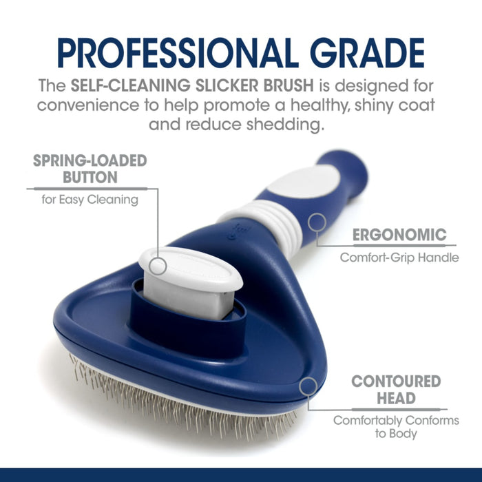 Magic Coat Self Cleaning Slicker Brush Pets - Cleaning & Grooming Four Paws